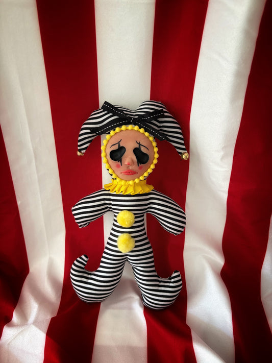 Black and White Striped Hollow Eyed Harlequin