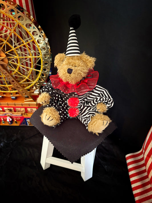 Small Vintage Clown Bear