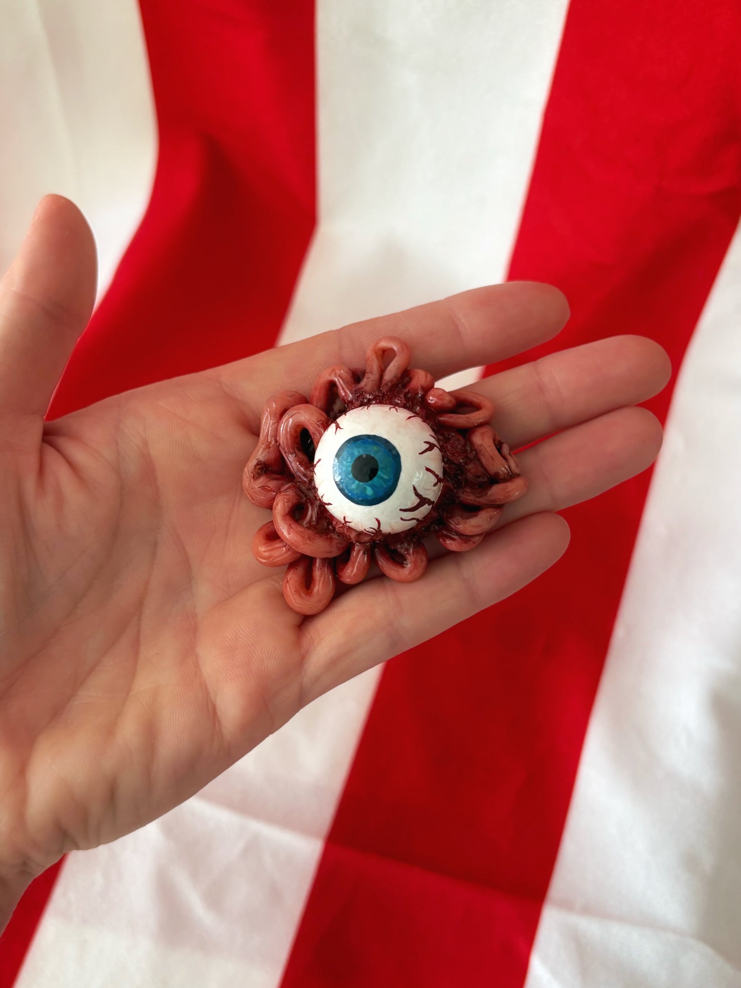 Hand Sculpted Tentacle-like Eye