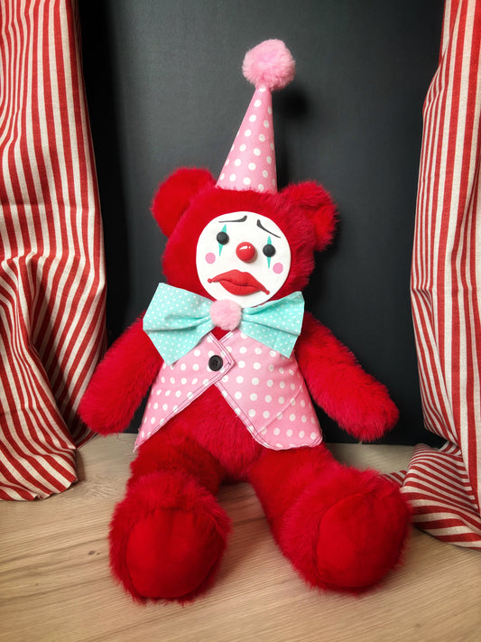 The Saddest Big Red Clown Bear
